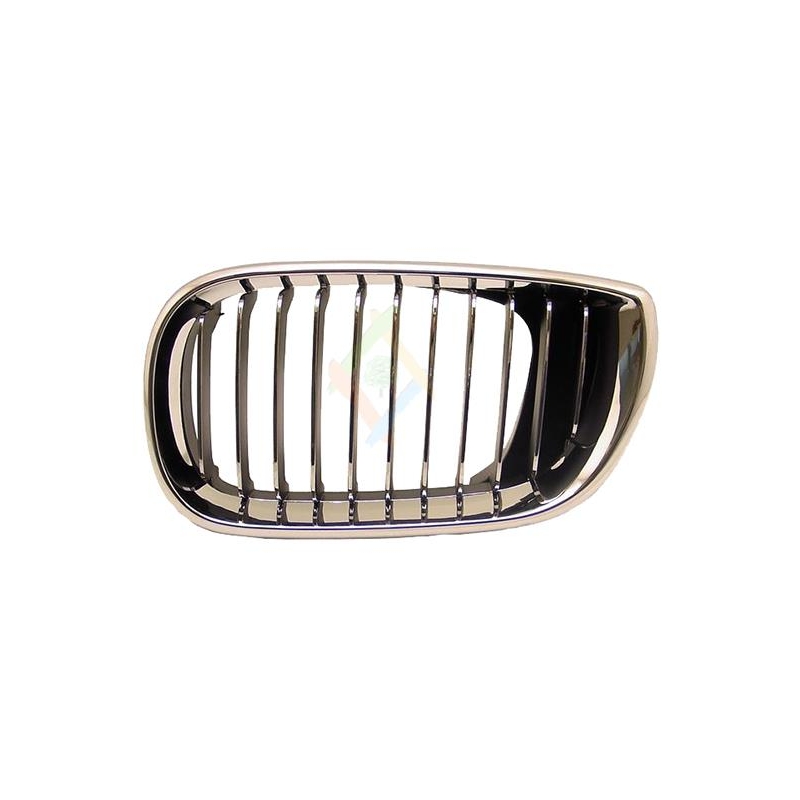 CALANDRE GAUCHE CADRE CHROME/CHROME/LAMES NOIRES