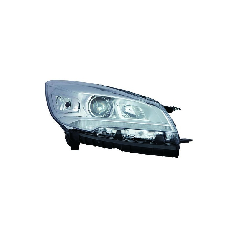 PHARE DROIT LED ELECTRIQUE AVEC MOTEUR/BASE CHROME H1+H7+D3S TYPE V
