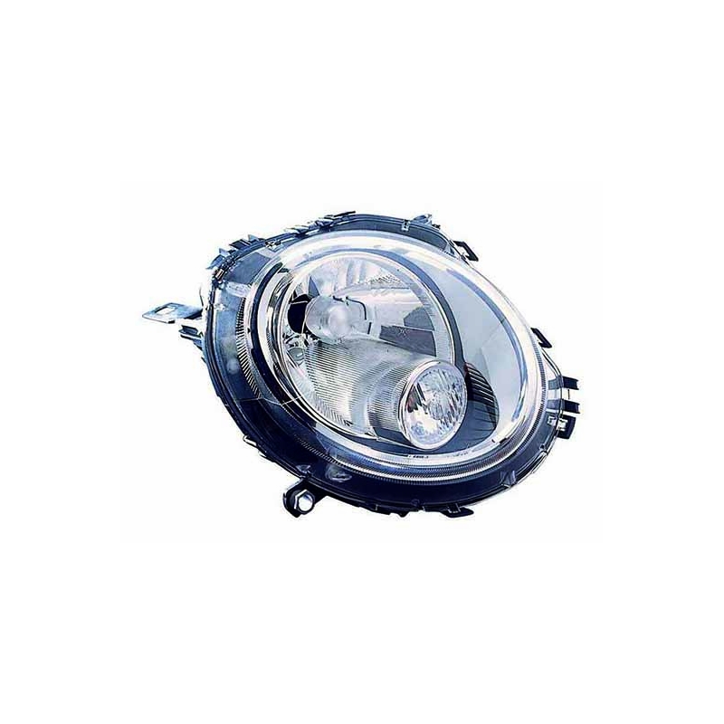 PHARE DROIT ÉLECTRIQUE AVEC MOTEUR/AVEC LAMPE BLANCHE H4+PY21W