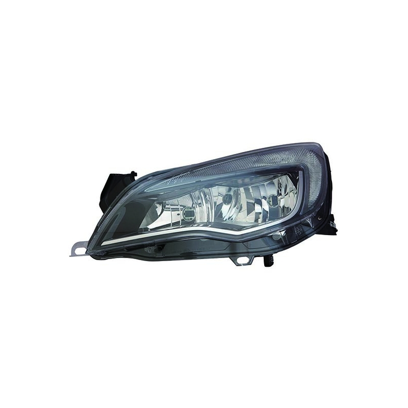PHARE DAYLIGHT GAUCHE ELECTRIQUE AVEC MOTEUR/NOIR H7+H7+W21/5W TYPE H