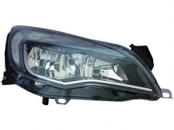 PHARE DAYLIGHT DROIT ELECTRIQUE AVEC MOTEUR/NOIR H7+H7+W21/5W TYPE HE