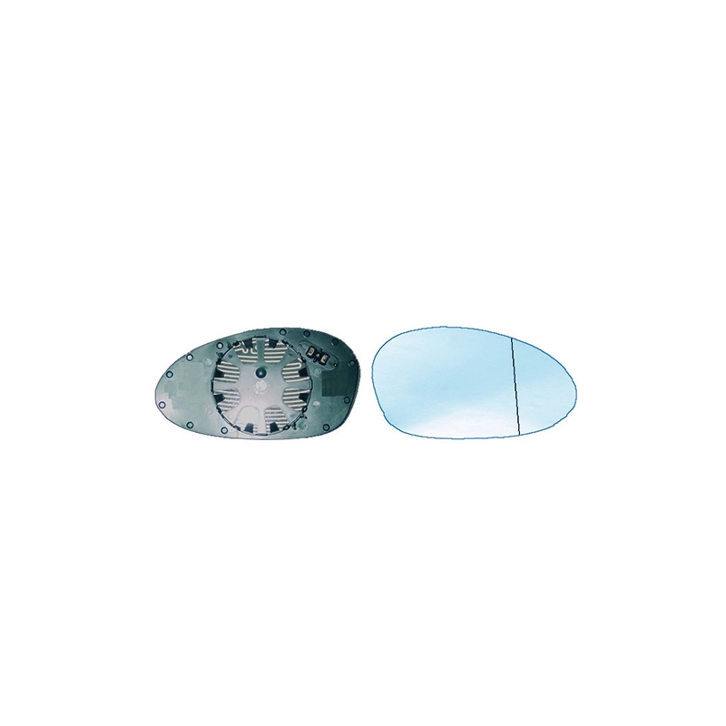VERRE AVEC SUPPORT CONVEXE DROIT, BLEU, THERMIQUE