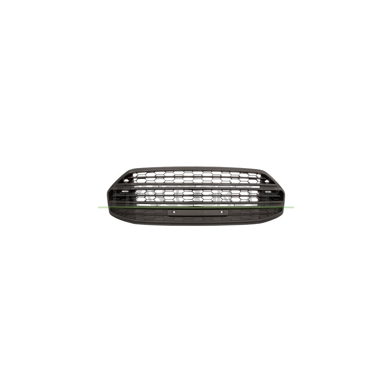 GRILLE CENTRALE DE PARE-CHOC AVANT - GRAINEE NOIRE