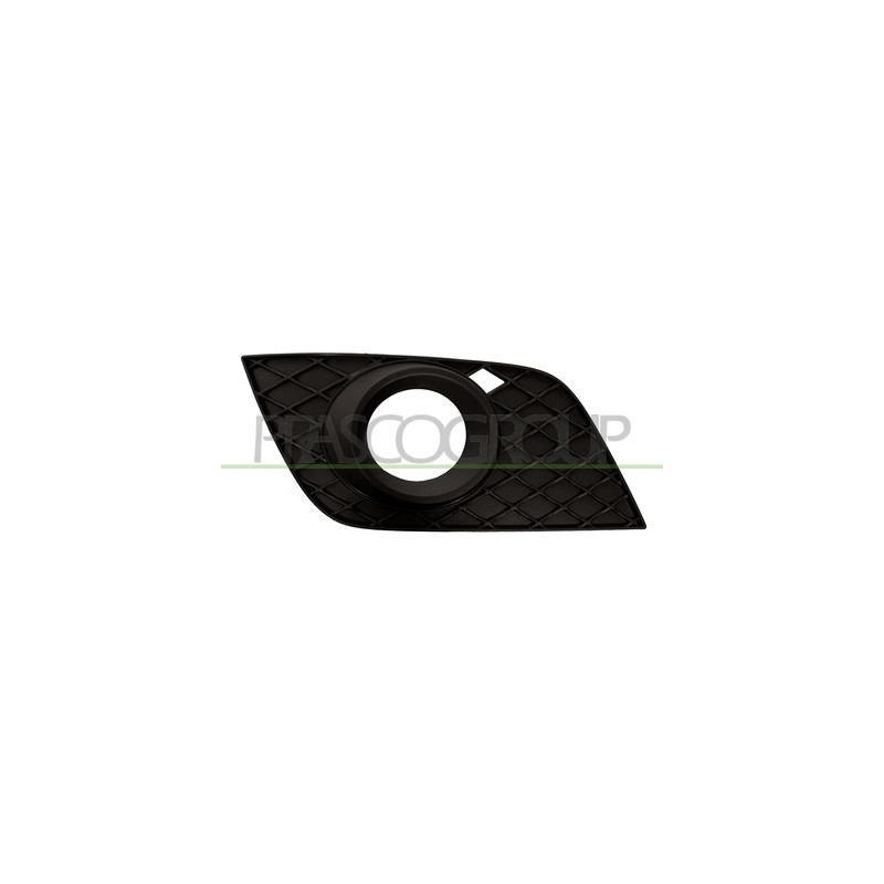 GRILLE DE PARE-CHOCS DROITE-NOIRE-AVEC TROUS DE PHARE ANTIBROUILLARD-