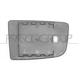 VITRE+SUPPORT SUPÉRIEUR GAUCHE-BASE CARRÉE-CONV/THERMIQUE/CHROME.