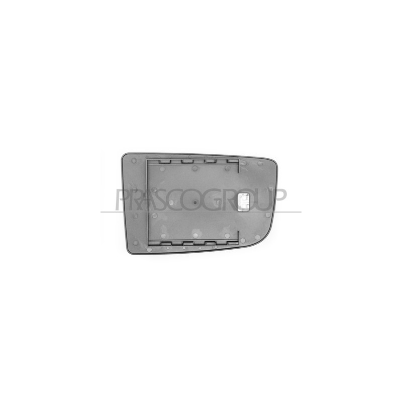VITRE+SUPPORT SUPÉRIEUR GAUCHE-BASE CARRÉE-CONV/THERMIQUE/CHROME.