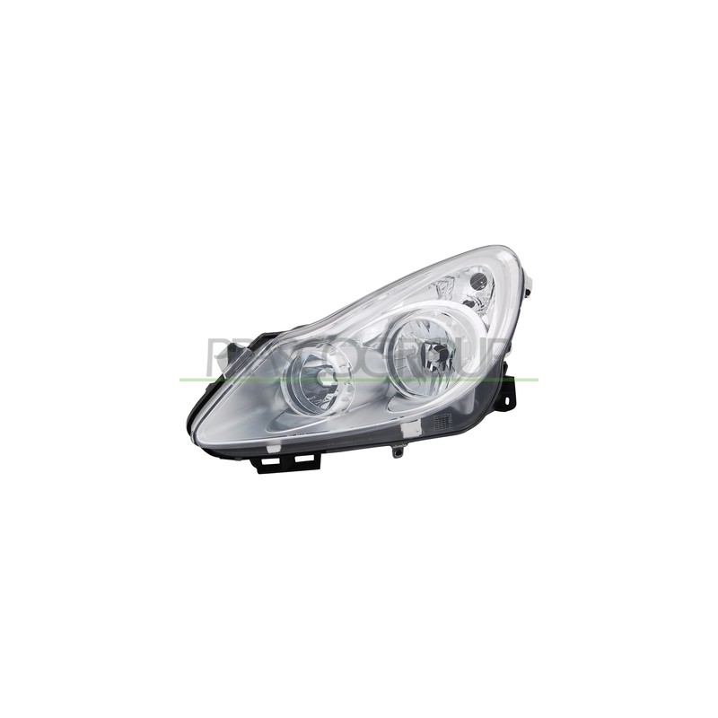 FEU GAUCHE H1+H7 ELECTRIQUE-AVEC MOTEUR-CHROME