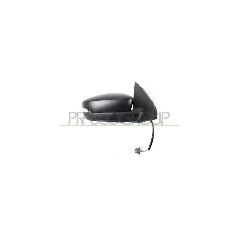 MIROIR DROIT ELECTRIQUE-NOIR-THERMIQUE-AVEC VEILLEUSE-CONVEXE/CHROME