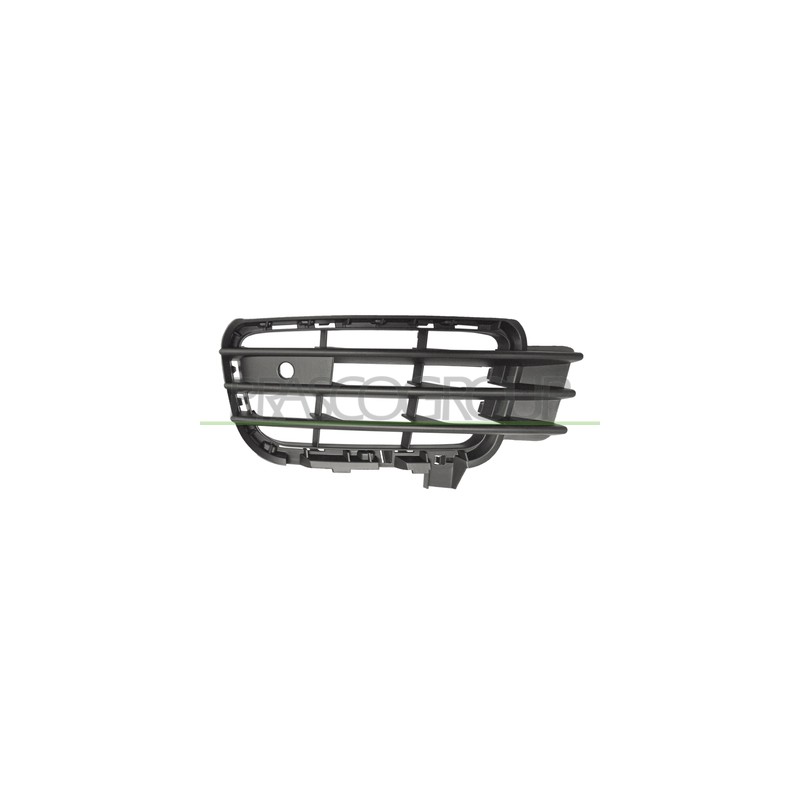 GRILLE DE PARE-CHOCS GAUCHE-NOIRE-AVEC TROU DE CAPTEUR + SUPPORTS